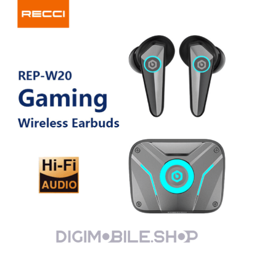 خرید هندزفری بی سیم گیمینگ رسی Recci REP-W20 Armour gaming headset در فروشگاه دیجی موبایل