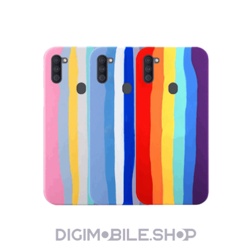 خرید کاور طرح رنگین کمان گوشی موبایل سامسونگ Galaxy A11 مدل سیلیکونی در فروشگاه دیجی موبایل