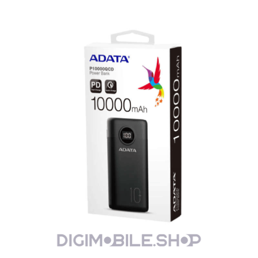 باکیفیت ترین شارژر همراه ای دیتا مدل P10000QCD ظرفیت 10000 میلی آمپر ساعت در فروشگاه دیجی موبایل