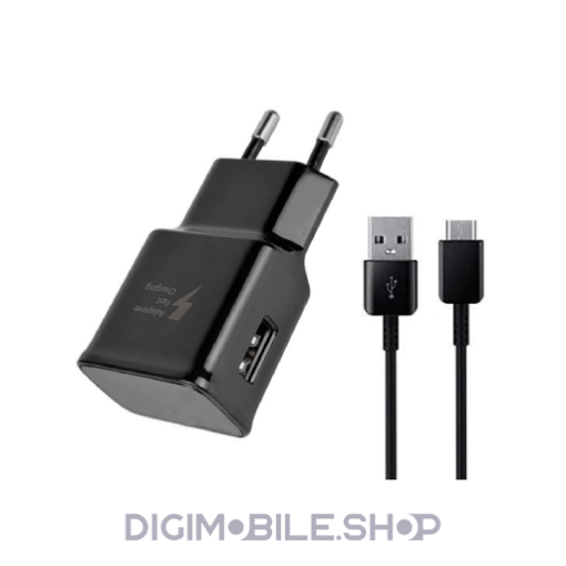 شارژر دیواری مدل فست شارژ به همراه کابل تبدیل USB-C در فروشگاه دیجی موبایل