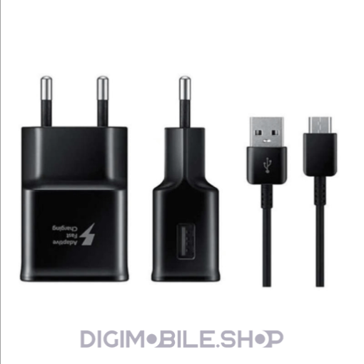 قیمت شارژر دیواری مدل فست شارژ به همراه کابل تبدیل USB-C در فروشگاه دیجی موبایل