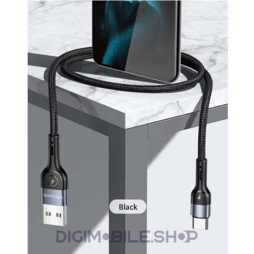 قیمت کابل تبدیل USB به لایتنینگ یوسمز مدل US-SJ448 طول 1 متر در فروشگاه دیجی موبایل
