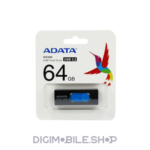 قیمت فلش مموری USB 3.2 ای دیتا مدل UV320 ظرفیت 64 گیگابایت در فروشگاه دیجی موبایل